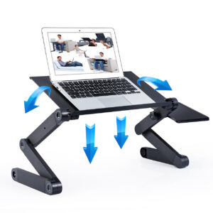 Adjustable Laptop Stand, RAINBEAN Laptop Desk with 2 CPU Cooling USB Fans
