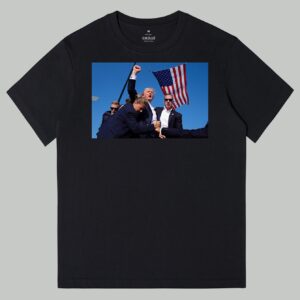 Trump Rally Shooter Tshirt-Trump 2024-DJT -Pro Trump -Trump Survived-USA Freedom -Donald J. Trump Menswear Streetwear Cotton TShirt