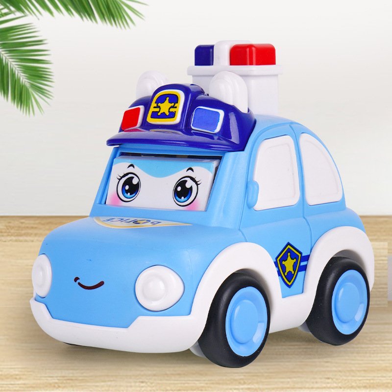 Children's Cartoon Police Car Toy Boy Stall Toy Car - Image 5