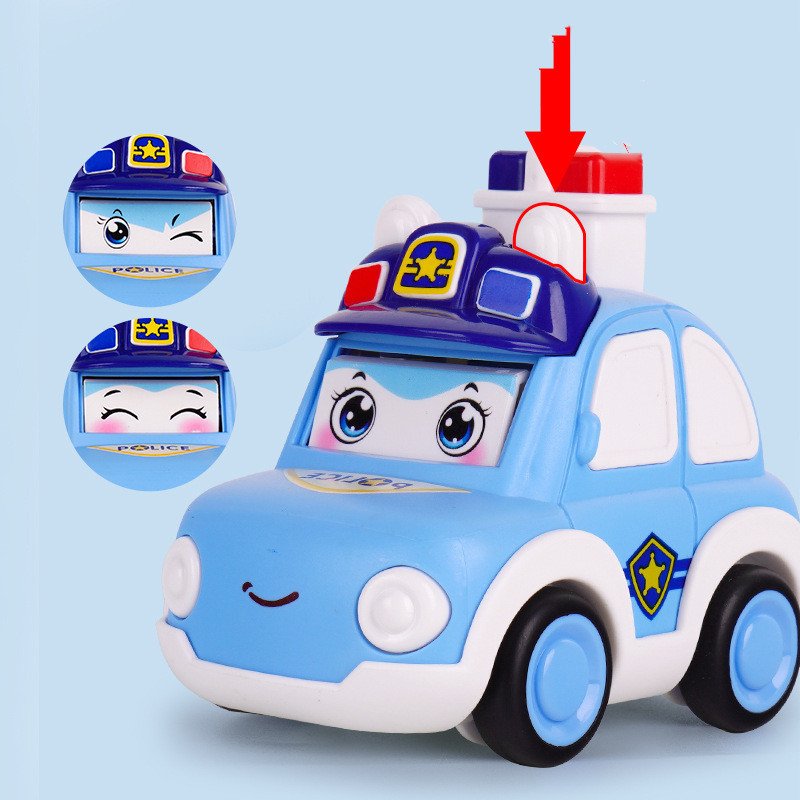 Children's Cartoon Police Car Toy Boy Stall Toy Car - Image 4